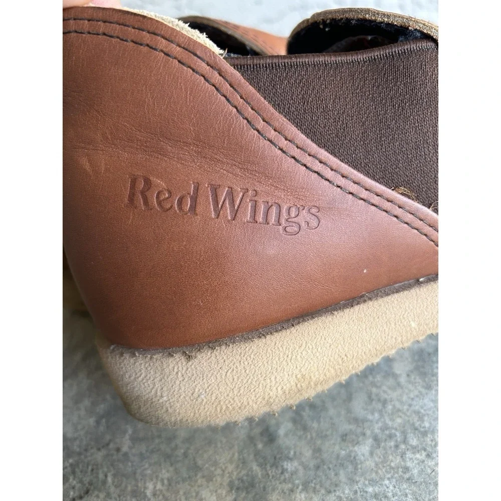 New Red Wing 2143 Romeo Slip On Leather Brown Shoes Mens Size 7.5 VTG USA Vibram